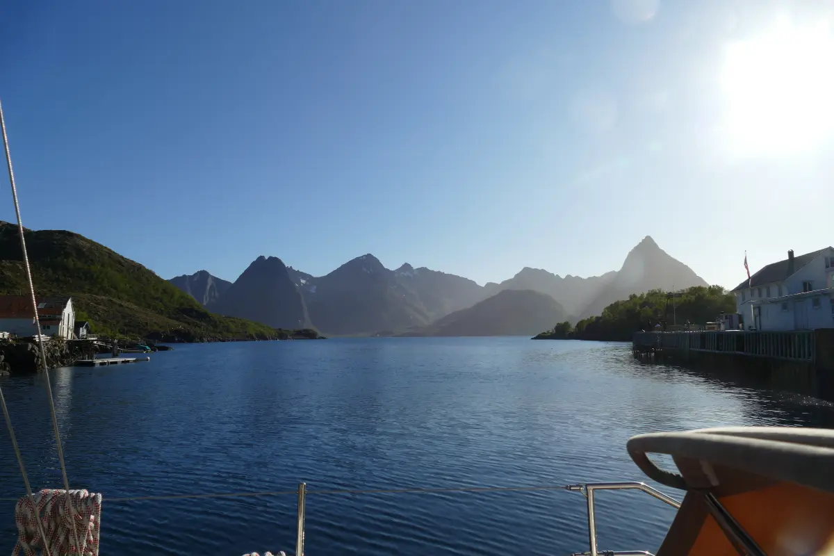 Mountains evoking Hitchhiker’s Guide Norwegian fjords alien design landscapes