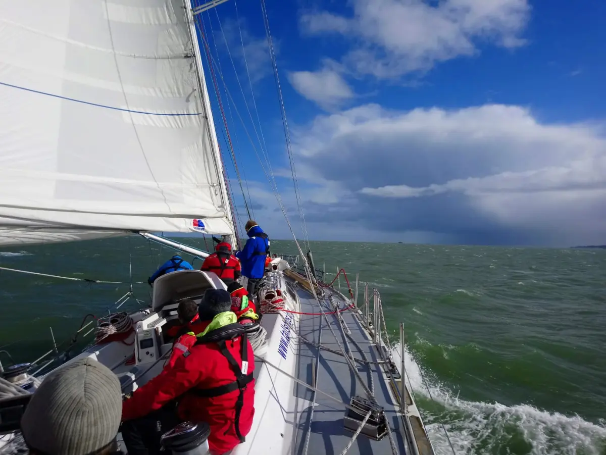 Arrival in Portsmouth after Bergen to Portsmouth offshore sailing passage
